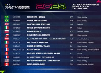 Pojawił się kalendarz Pucharu Świata MTB UCI 2024.
